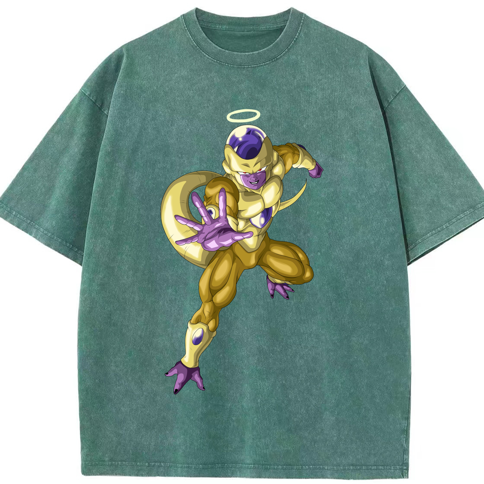 （画像用） ドラゴンボール フリーザ DRAGON BALL Frieza 綿100% ヴィンテージ風 半袖Tシャツ（フロントプリント）